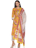 Kurti 3PC Yellow & Pink