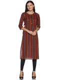 Single Kurti Brown & Black