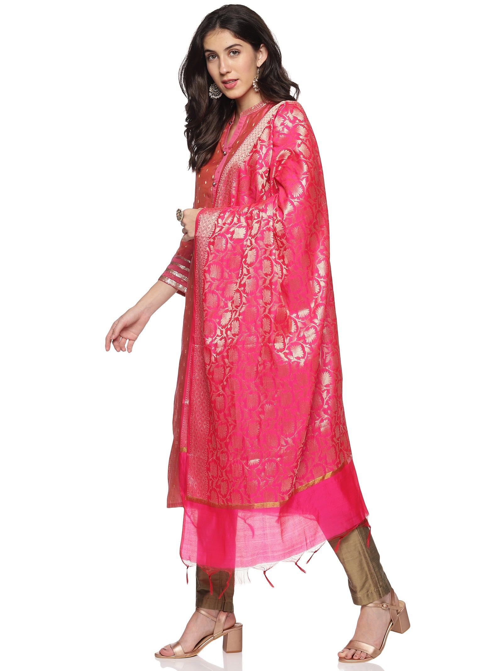 Pink Silk Fabric