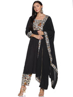 Kurti 3PC Black & White