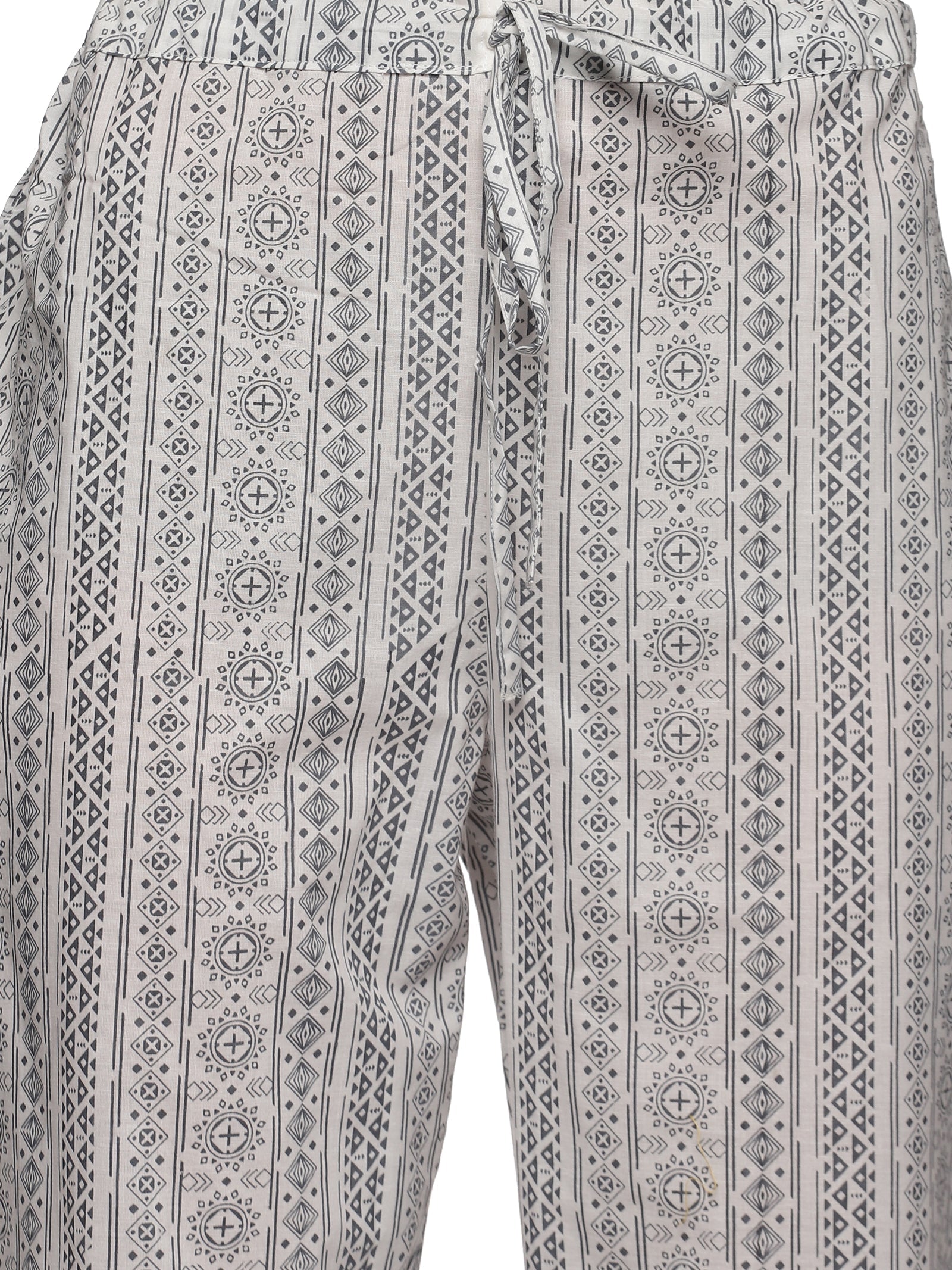 Cream & Grey Lurix Fabric 