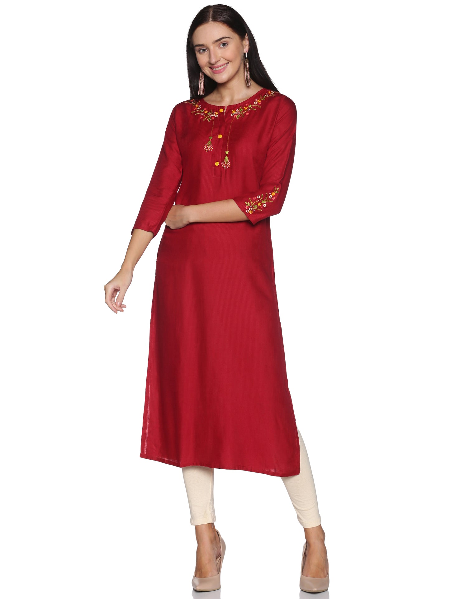 Single Kurti Maroon