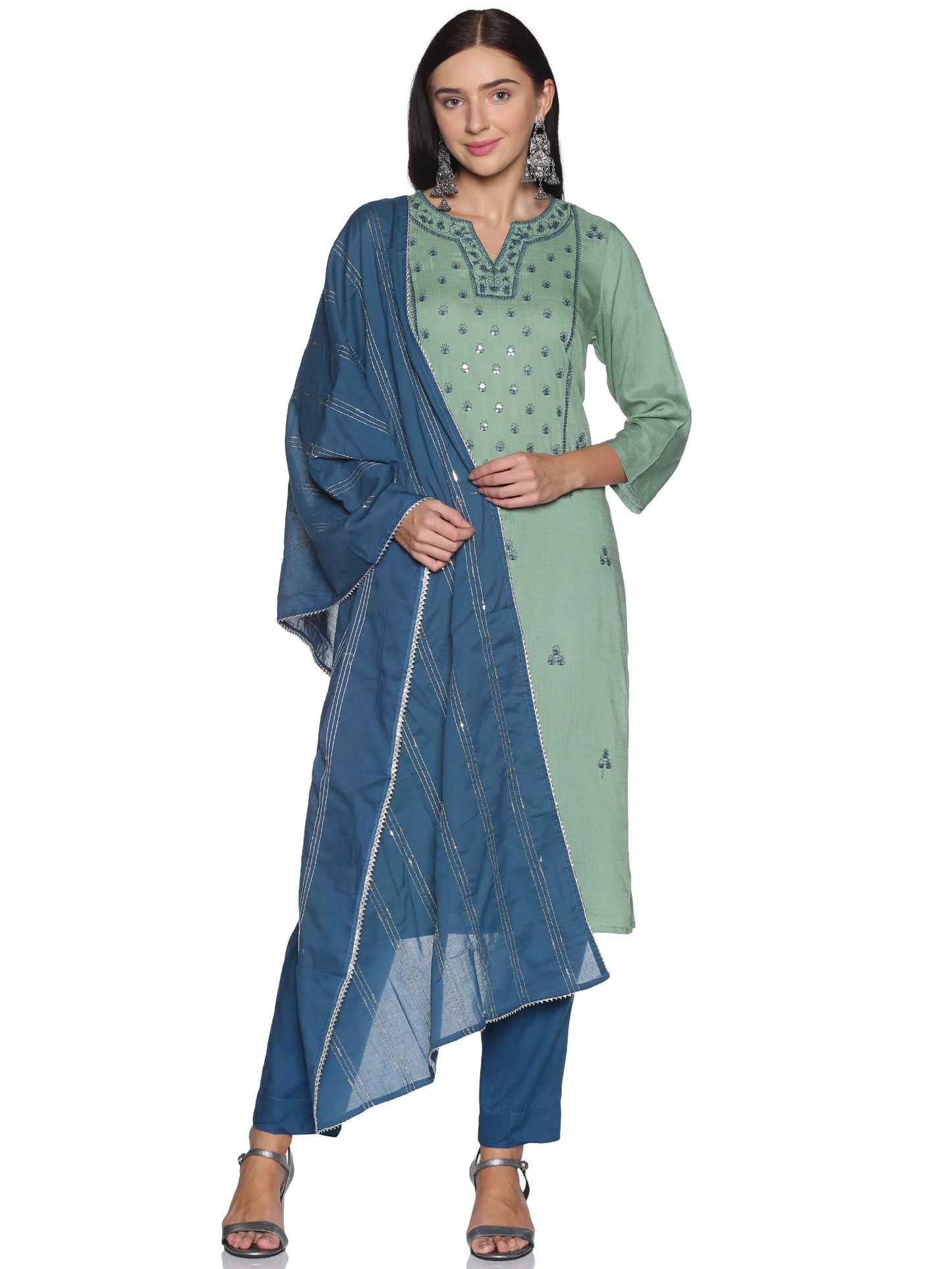 Kurti 3PC Sea Green