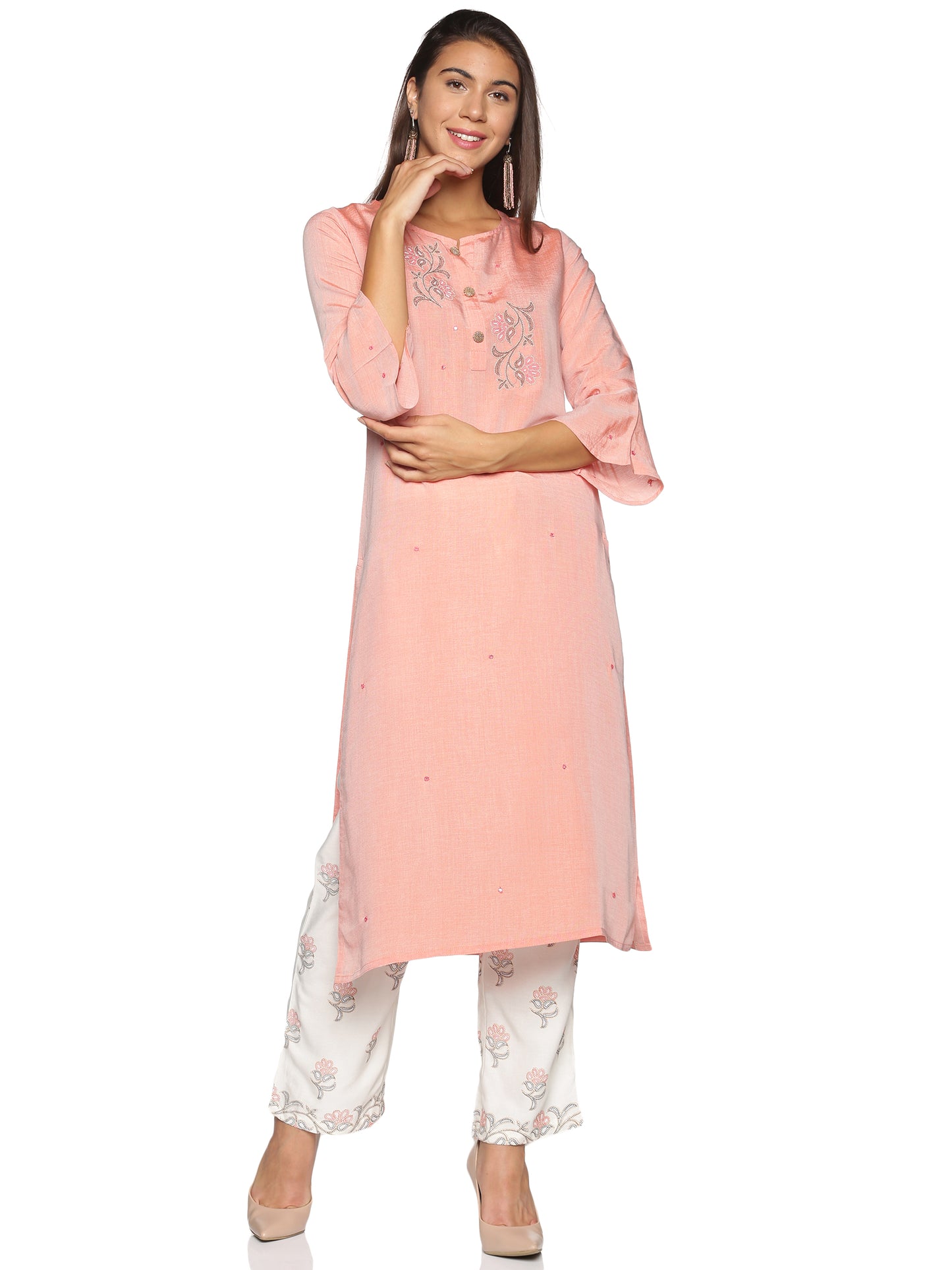 Kurti 2PC Peach