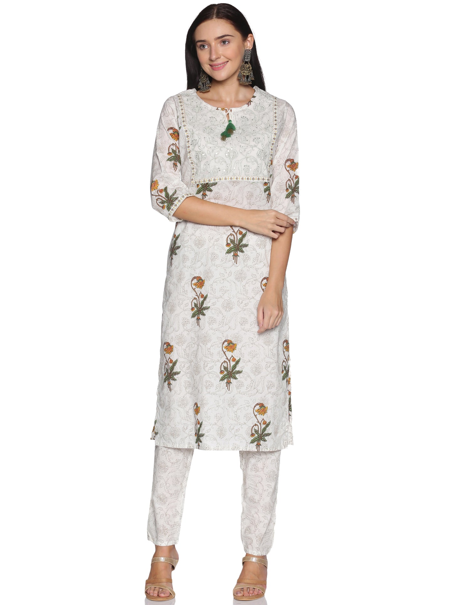 Kurti 2PC Cream