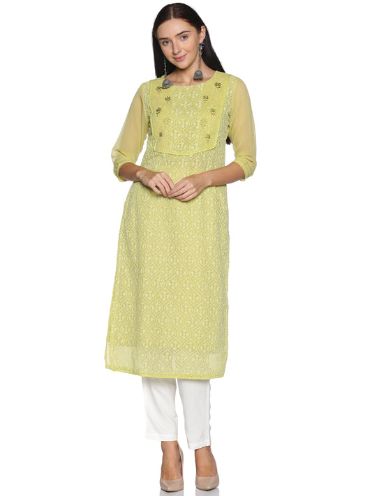 Single Kurti Green