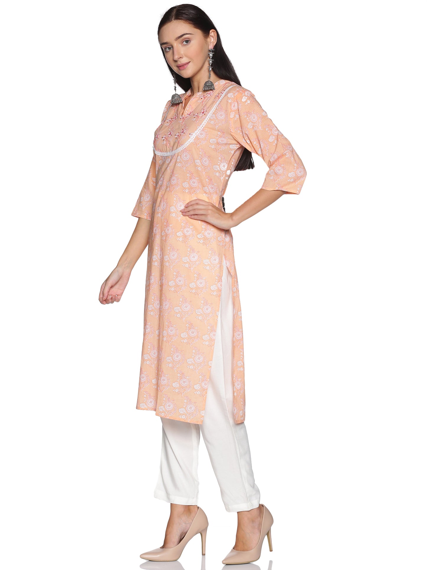 Single Kurti Peach