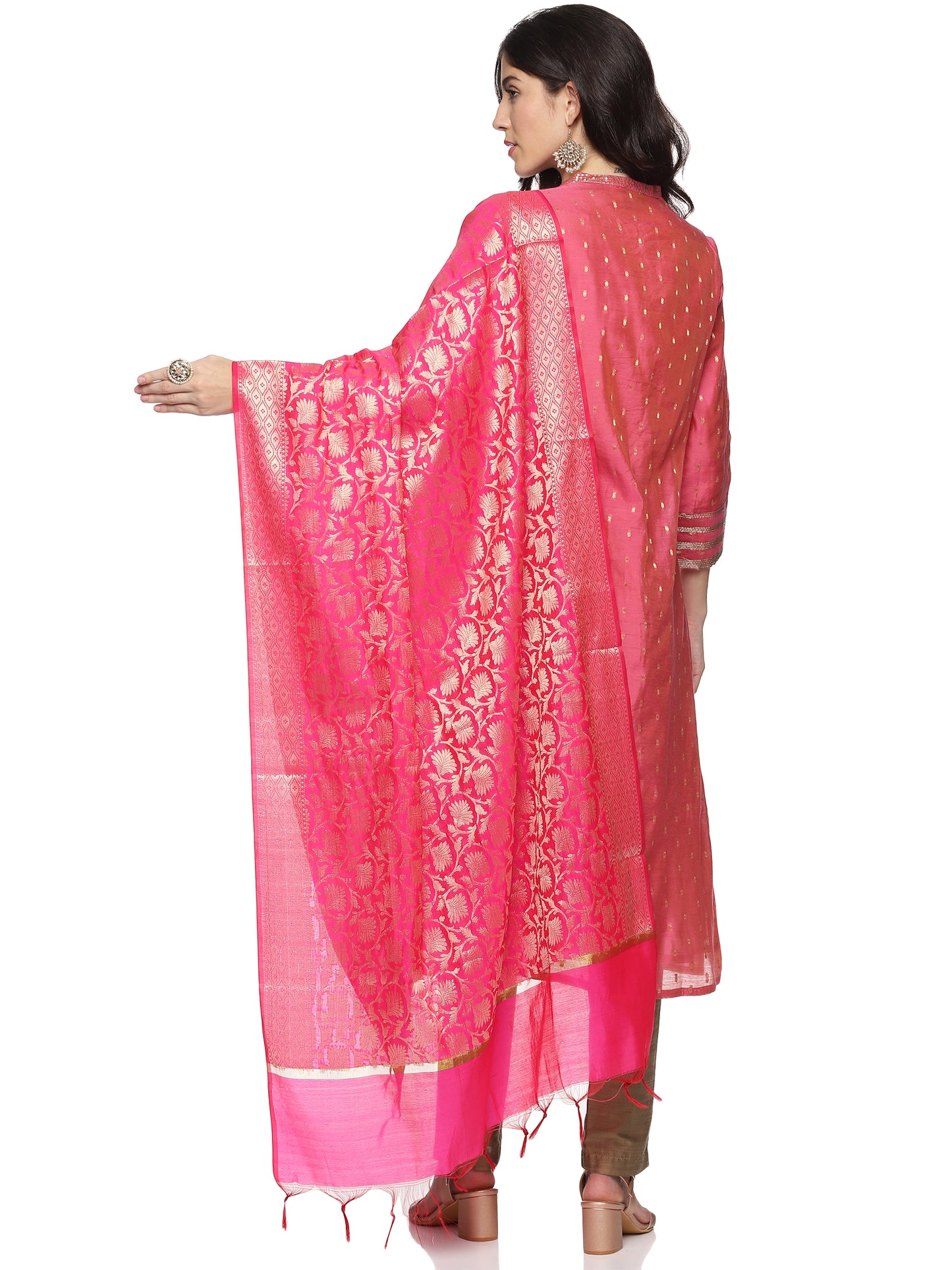 Pink Silk Fabric