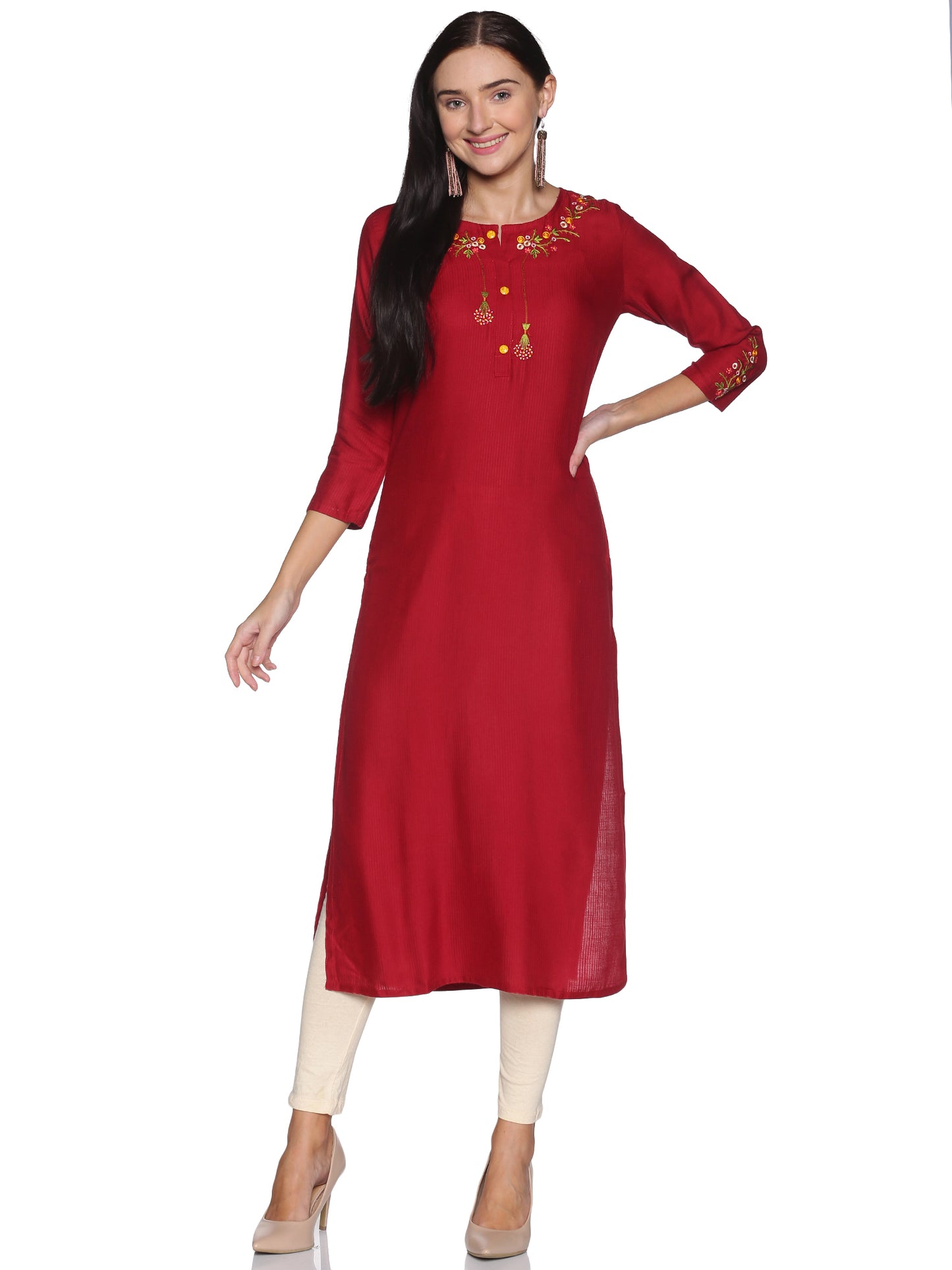 Single Kurti Maroon