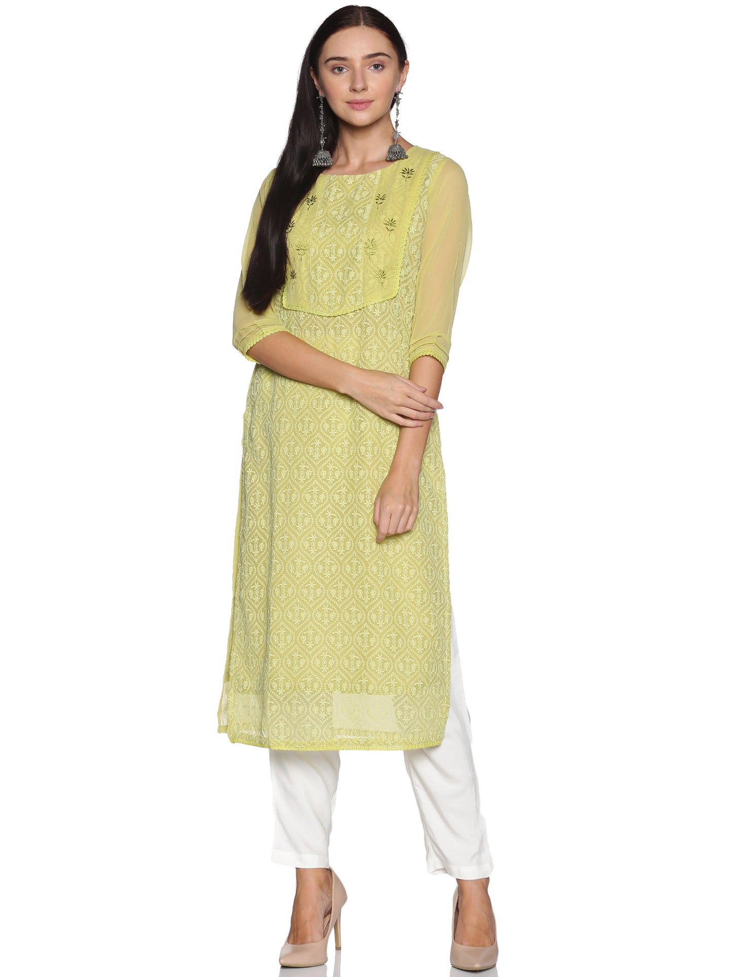 Single Kurti Green