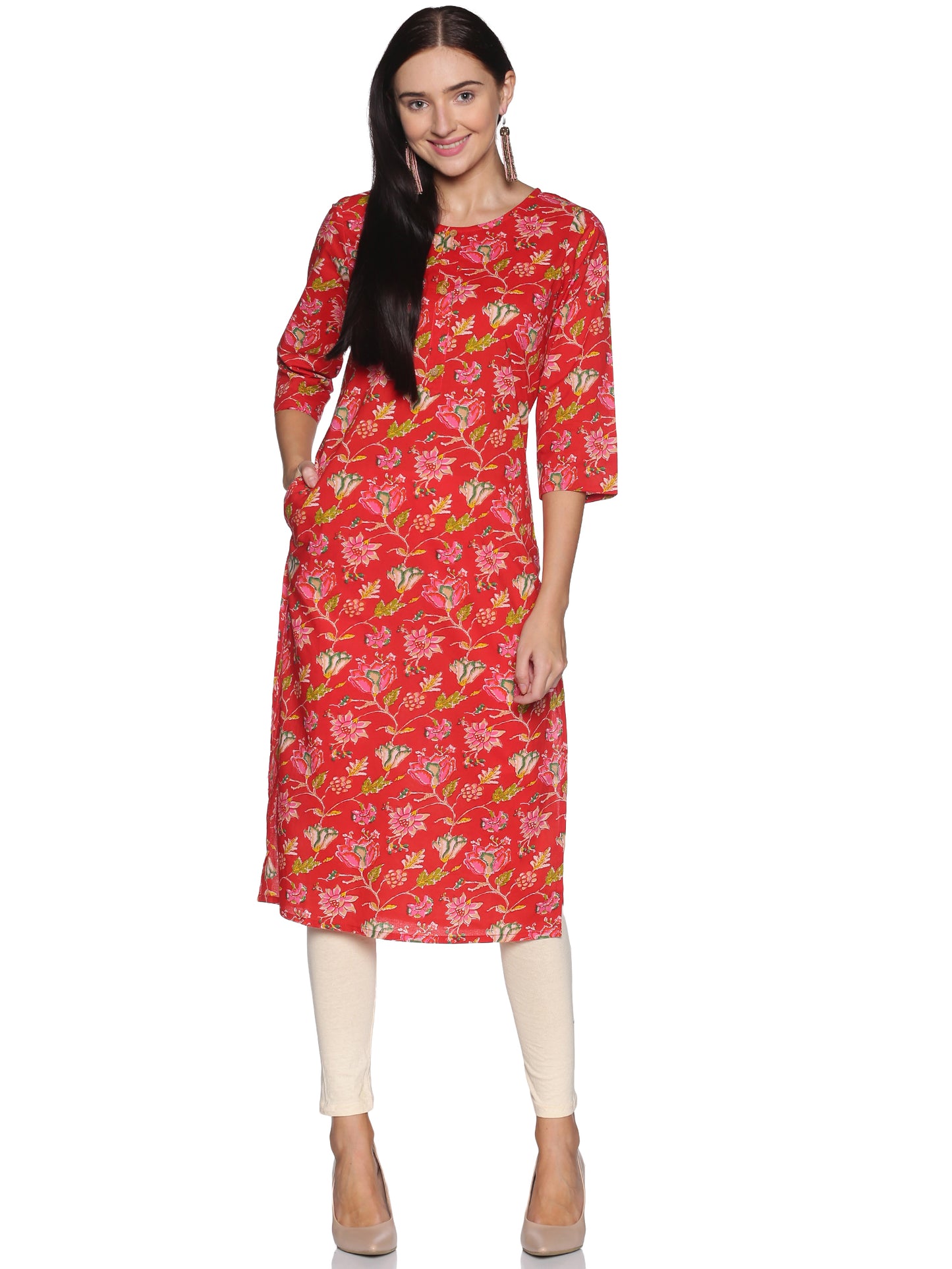 Single Kurti Red