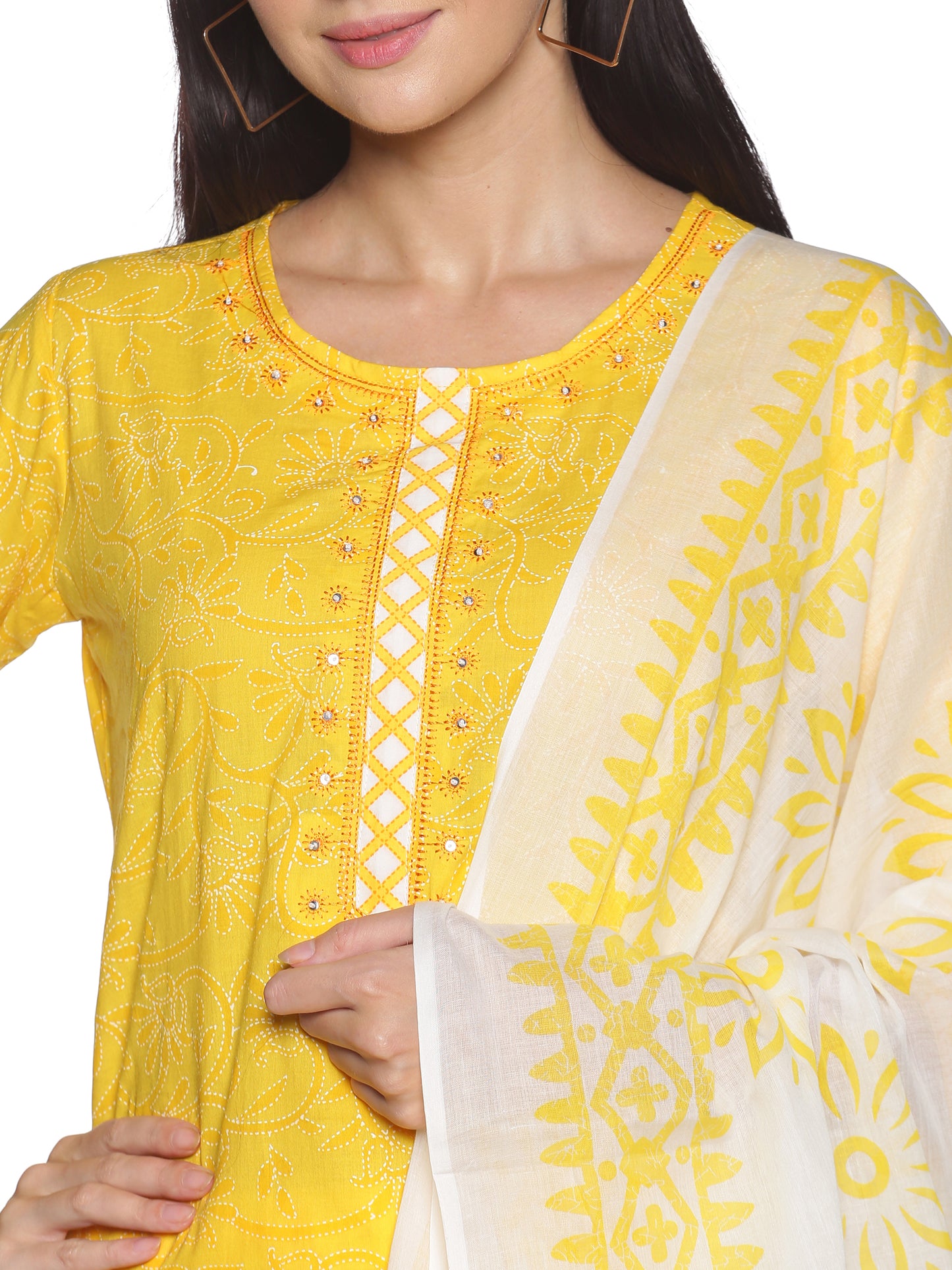 Kurti 3PC Yellow