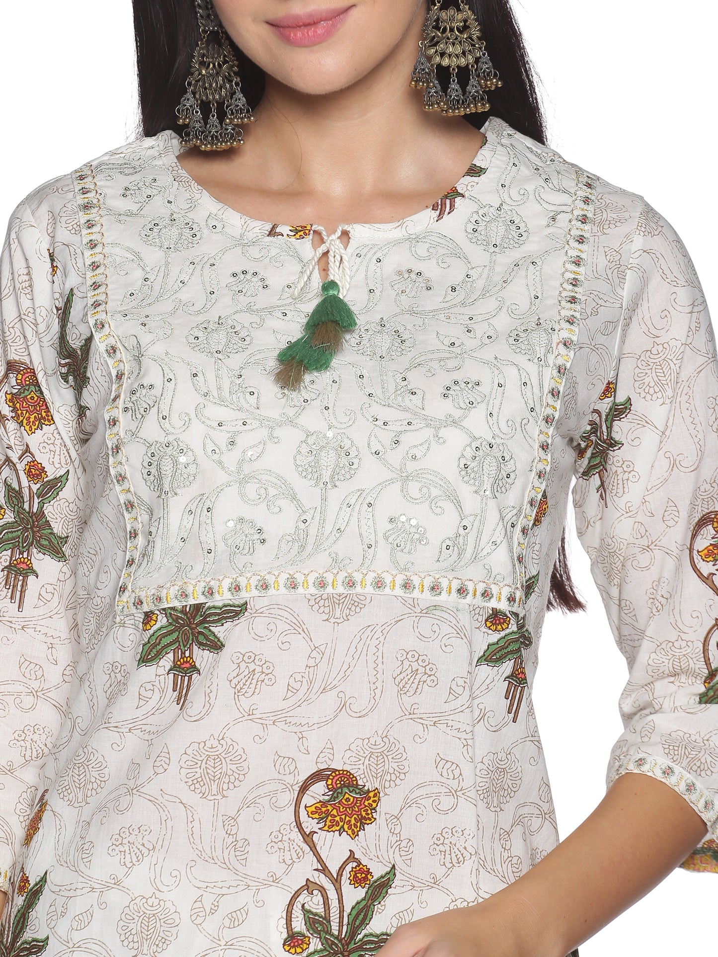 Kurti 2PC Cream