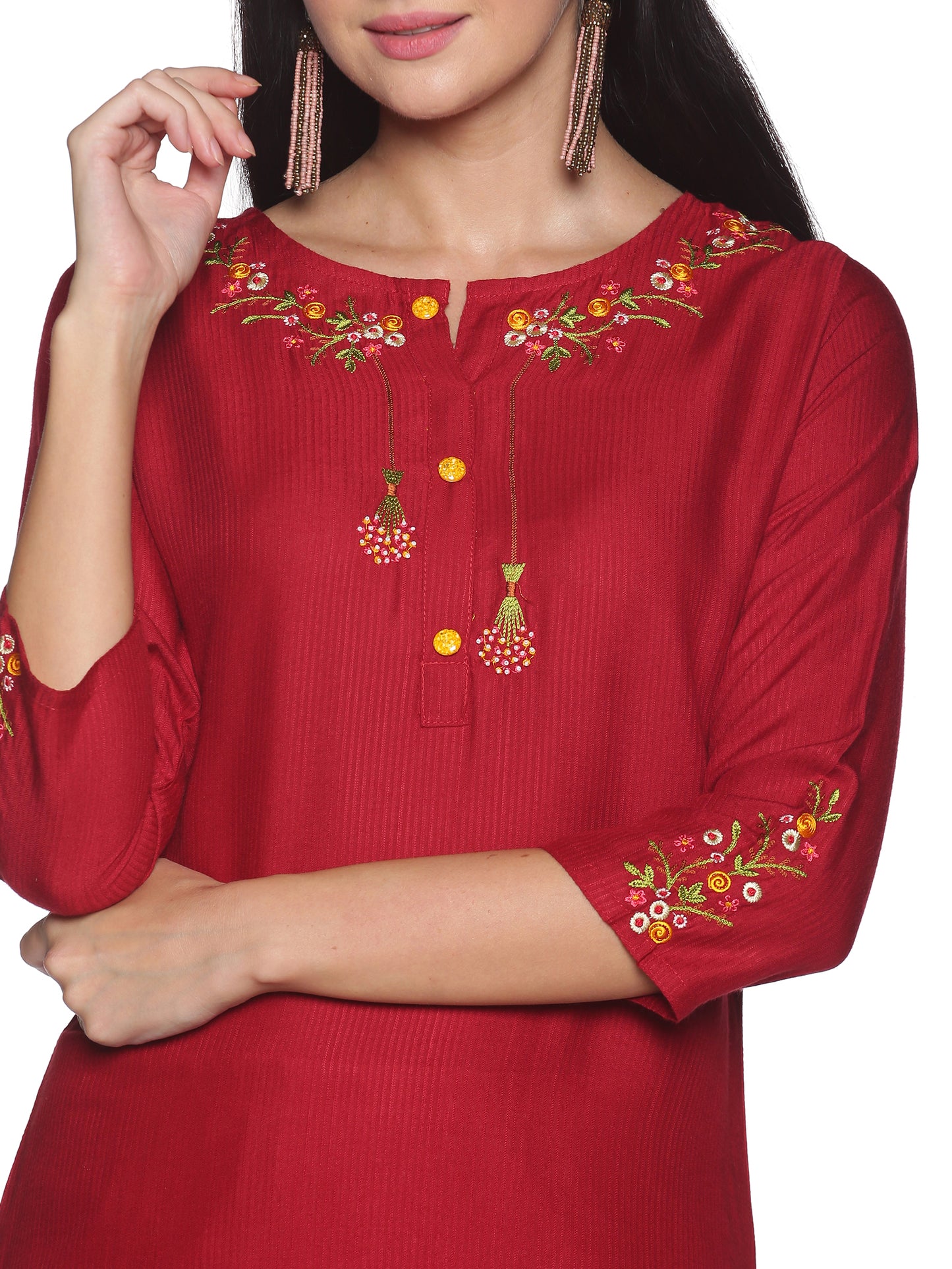 Single Kurti Maroon