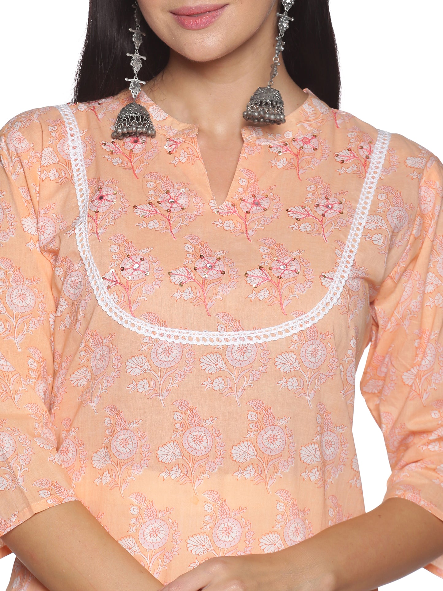 Single Kurti Peach