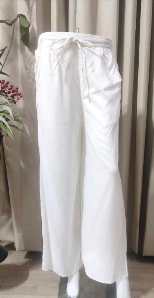 Plazzo Pant White